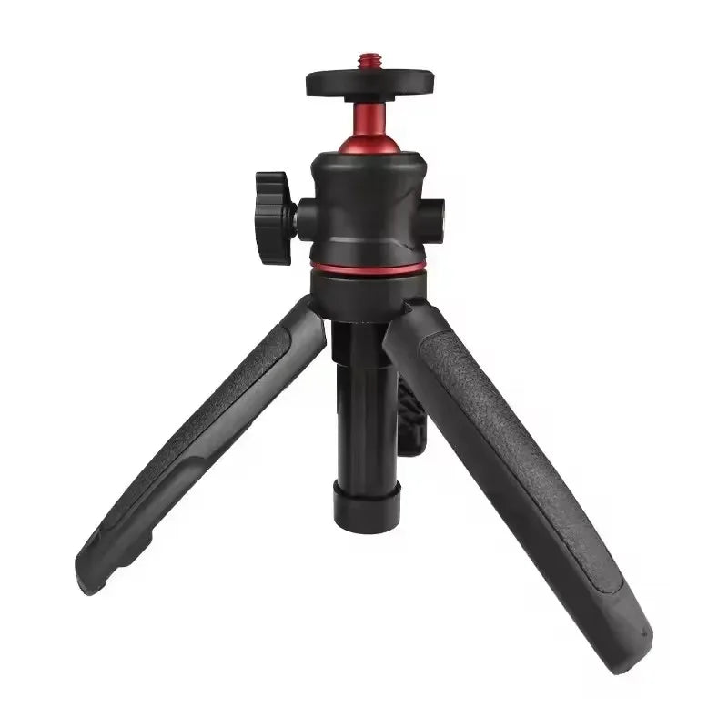 Roreta Mini Extendable Desktop Tripod Handheld Photography Bracket Stand W/ Flexible Ballhead 1/4 Inch Screw Mount for Selfie