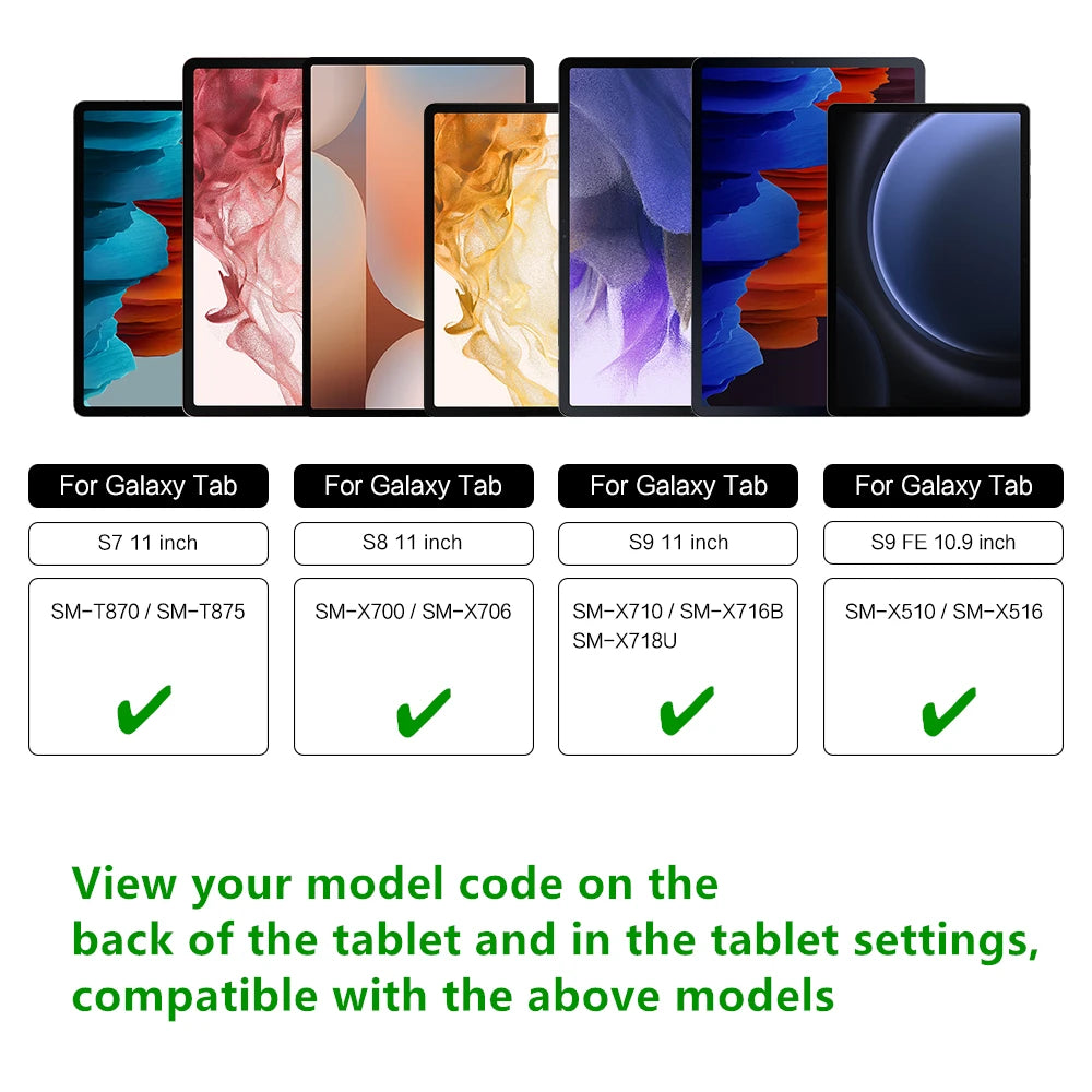Magic Keyboard Case For Samsung Galaxy Tab S10+ S9 FE+ S9+ S8+ S7 FE Plus 12.4 inch S9 S8 11 Tablet Book Cover Slim Key Touchpad