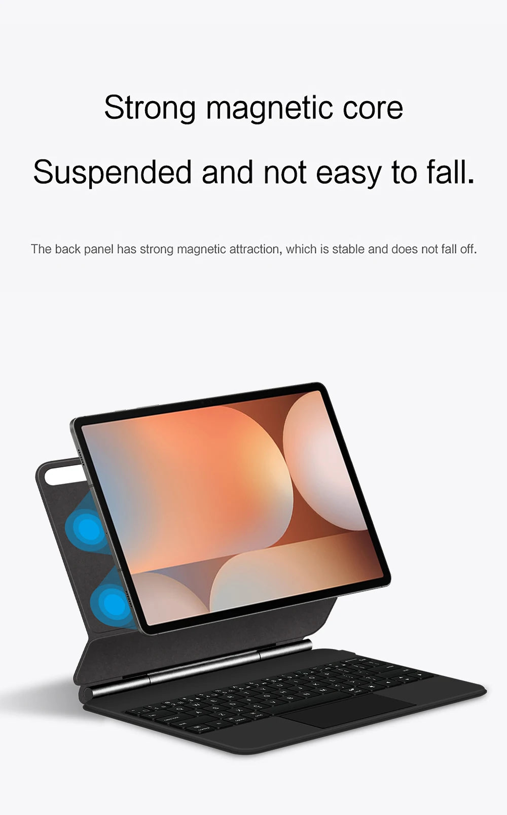 Magic Keyboard Case For Samsung Galaxy Tab S10+ S9 FE+ S9+ S8+ S7 FE Plus 12.4 inch S9 S8 11 Tablet Book Cover Slim Key Touchpad